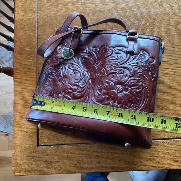 Patricia Nash Anniversary Edition Tooled Leather Handbag - Picture 7 of 10
